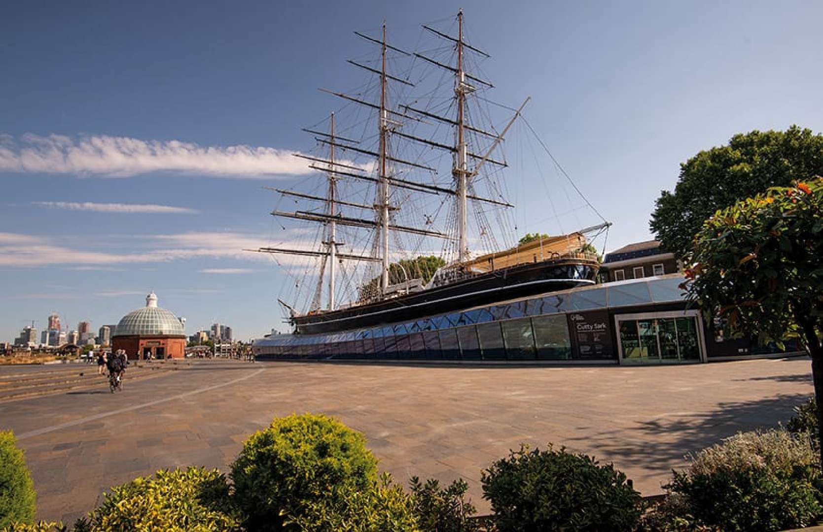 The Cutty Sark sailing ship in Greenwich